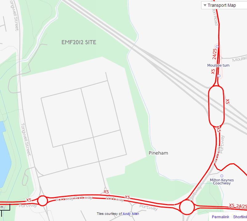 bus routes near site