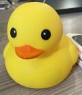 An image of a yellow rubber duck.